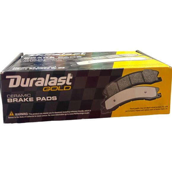 Duralast Gold Ceramic Brake Pads DG882 OME Grade Low Dust Hardware Included - Picture 7 of 8